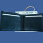 NEW U.S AIR FORCE LEATHER BI-FOLD WALLET GENUINE BLACK COWHIDE EMBOSSED