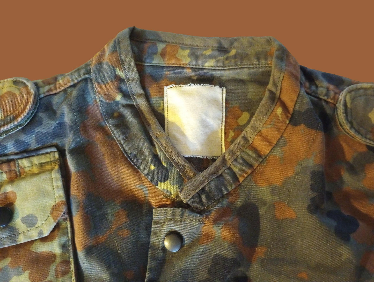 German Military Bundeswehr Combat Vest Shirt Flecktarn Camouflage Original