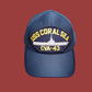 USS CORAL SEA CVA - 43 NAVY SHIP HAT OFFICIAL MILITARY BALL CAP U.S.A MADE