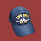 USS IOWA BB-61 U.S NAVY SHIP HAT U.S OFFICIAL MILITARY BALL CAP U.S.A MADE