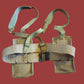 BRITISH WWII P-37 WEB GEAR BELT SUSPENDERS AMMUNITION POUCHES 1953 ORIGINAL