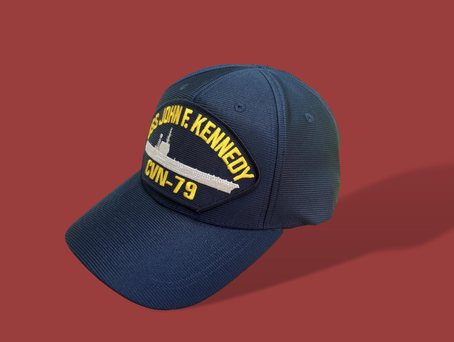 JOHN F KENNEDY CVN-79 NAVY SHIP HAT OFFICIAL U.S MILITARY BALL CAP USA MADE
