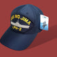 IWO JIMA LPH-2 NAVY SHIP HAT U.S MILITARY OFFICIAL BALL CAP U.S.A MADE EAGLE CREST