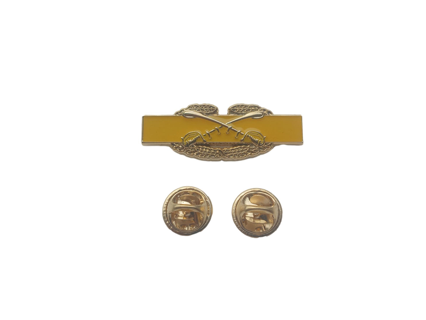 U.S MILITARY ARMY COMBAT CAVALRY BADGE HAT LAPEL PIN MINIATURE SIZE 1 3/4" INCH
