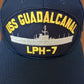 USS GUADALCANAL LPH-7 NAVY SHIP HAT U.S MILITARY OFFICIAL BALL CAP USA MADE