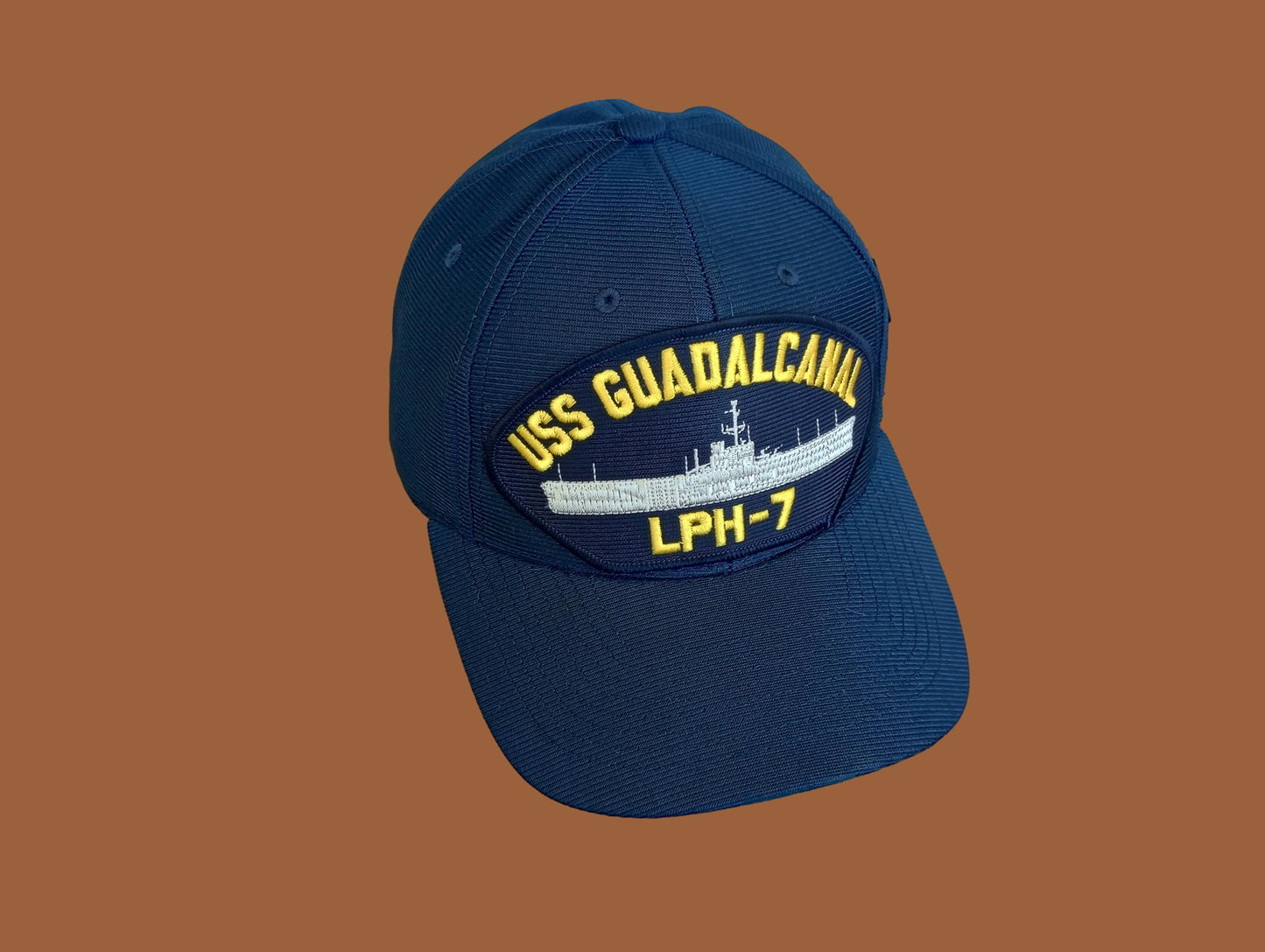 USS GUADALCANAL LPH-7 NAVY SHIP HAT U.S MILITARY OFFICIAL BALL CAP USA MADE