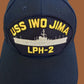 USS IWO JIMA LPH-2 NAVY SHIP HAT U.S MILITARY OFFICIAL BALL CAP U.S.A MADE