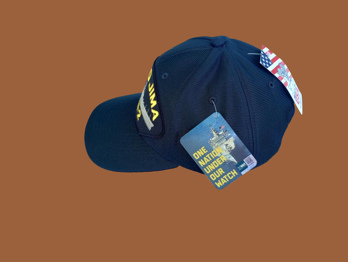 USS IWO JIMA LPH-2 NAVY SHIP HAT U.S MILITARY OFFICIAL BALL CAP U.S.A MADE