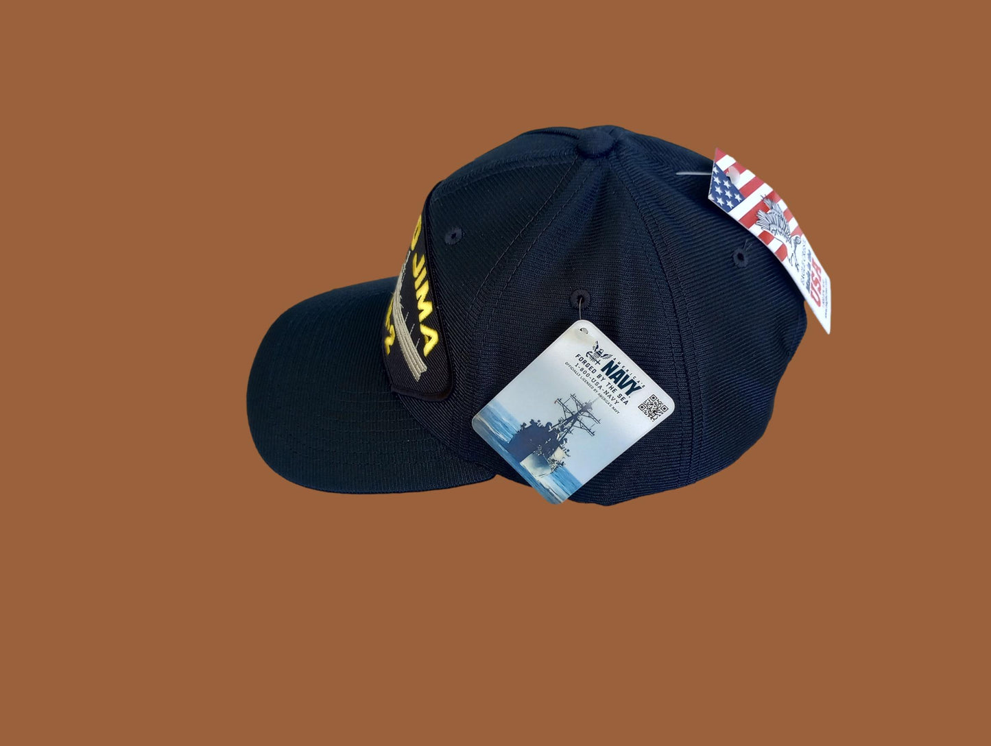 USS IWO JIMA LPH-2 NAVY SHIP HAT U.S MILITARY OFFICIAL BALL CAP U.S.A MADE