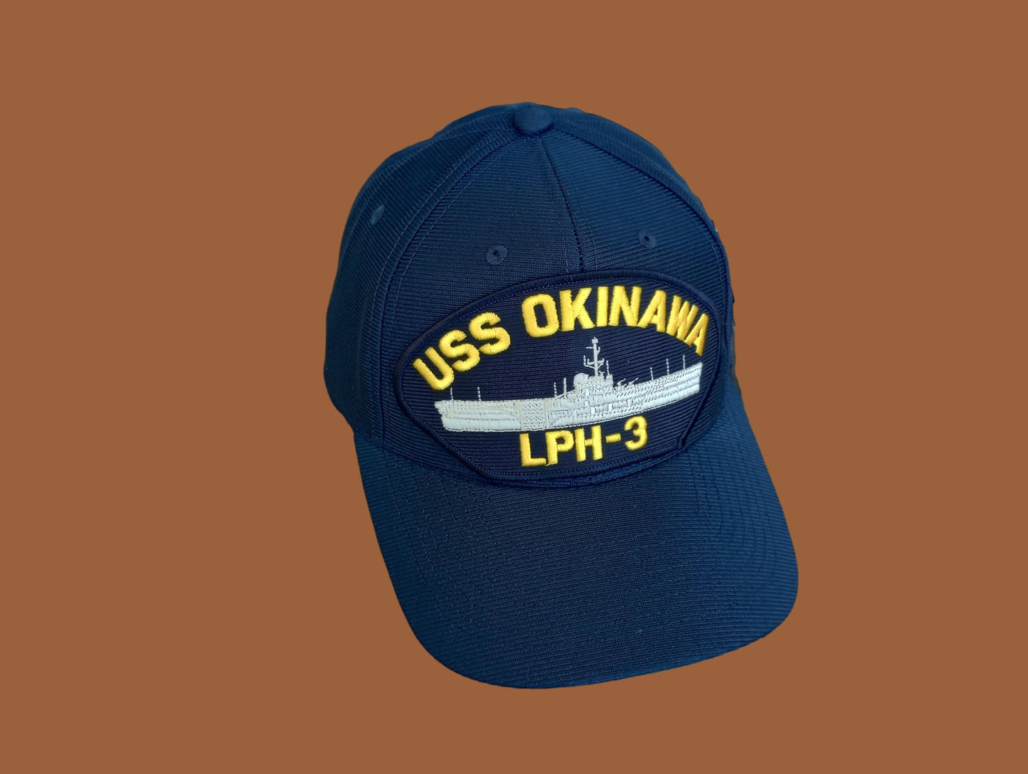 USS OKINAWA LPH-3 NAVY SHIP HAT U.S MILITARY OFFICIAL BALL CAP U.S.A MADE