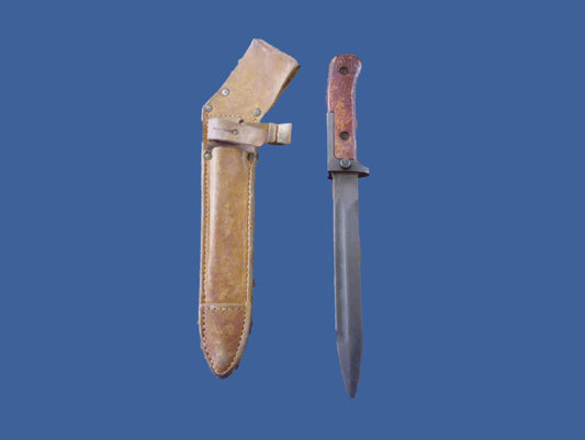 Original Czech Army Model VZ58 Bayonet With Leather Sheath Czech Military Knife