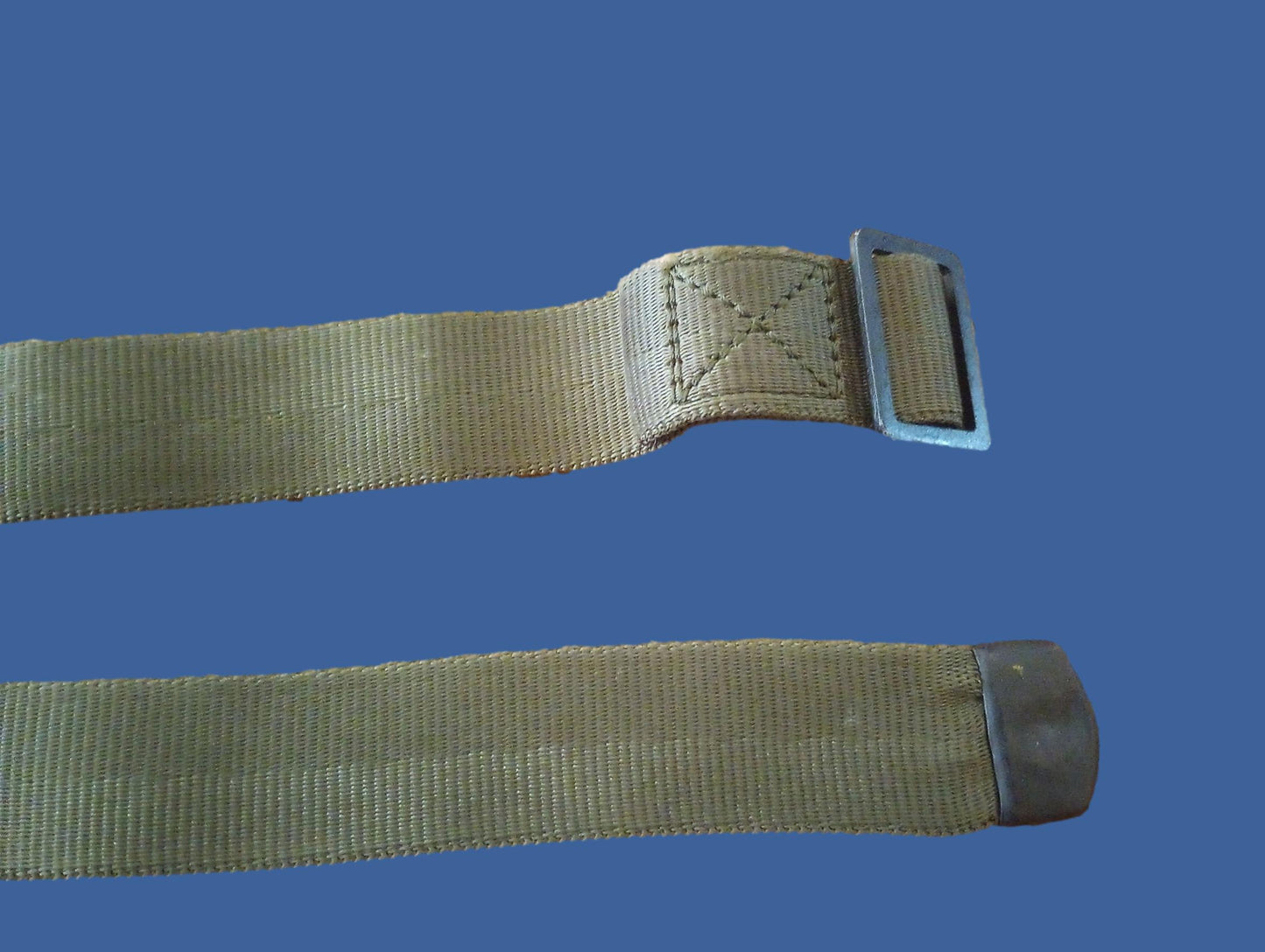 MILITARY ISSUE TIE DOWN NYLON CARGO STRAP 84" X 1.25" WIDE METAL HARDWARE NEW
