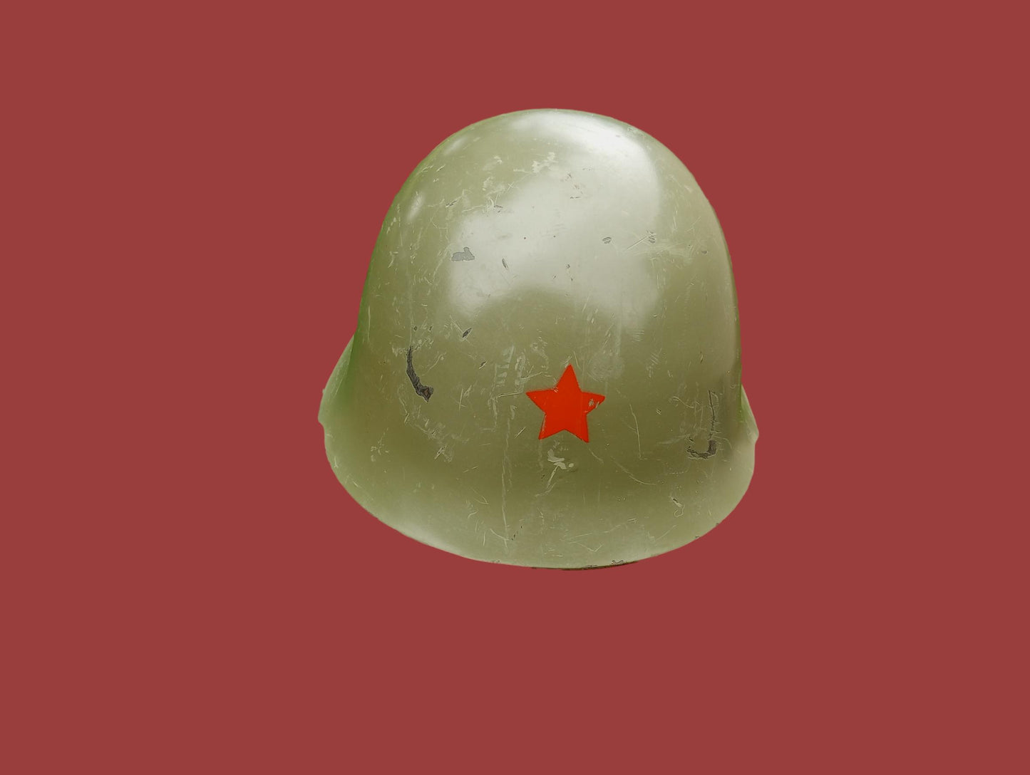 YUGOSLAVIAN COMBAT HELMET JNA YPA M59/85 YUGOSLAV PEOPLES ARMY RED STAR