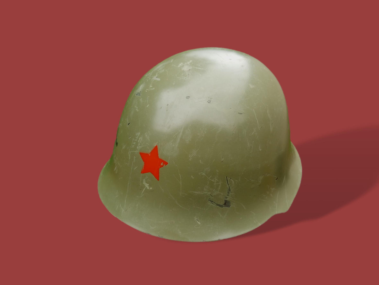 YUGOSLAVIAN COMBAT HELMET JNA YPA M59/85 YUGOSLAV PEOPLES ARMY RED STAR