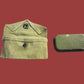WWII U.S Army/USMC Khaki First Aid Pouch & Carlisle Tin Bandage M-1924