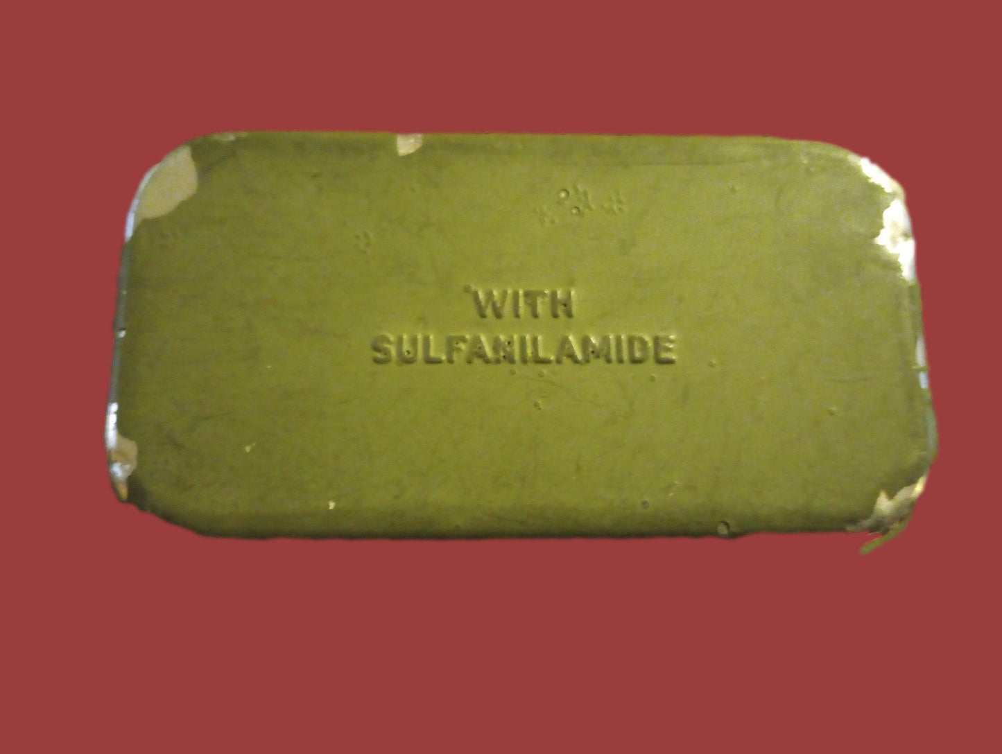 WWII U.S Army/USMC Khaki First Aid Pouch & Carlisle Tin Bandage M-1924