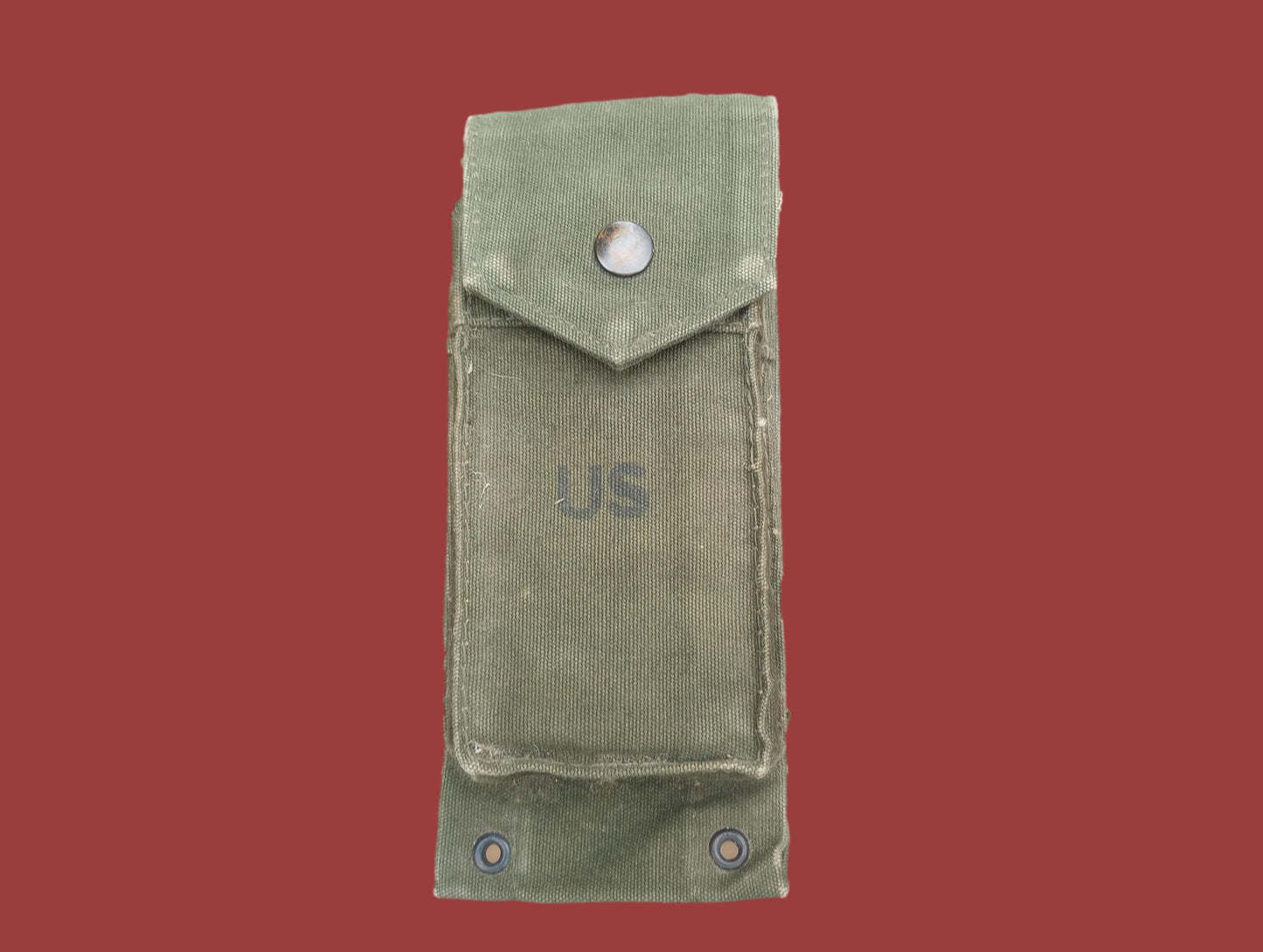 U.S MILITARY  AMMO MAGAZINE CLIP POUCH 20 RD 308 CAL MAG VIETNAM ERA