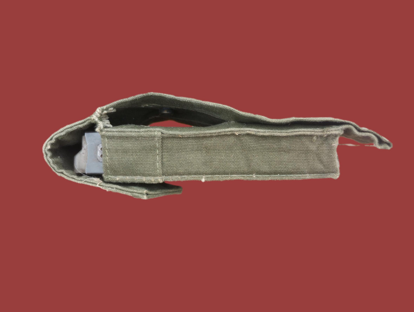 U.S MILITARY  AMMO MAGAZINE CLIP POUCH 20 RD 308 CAL MAG VIETNAM ERA