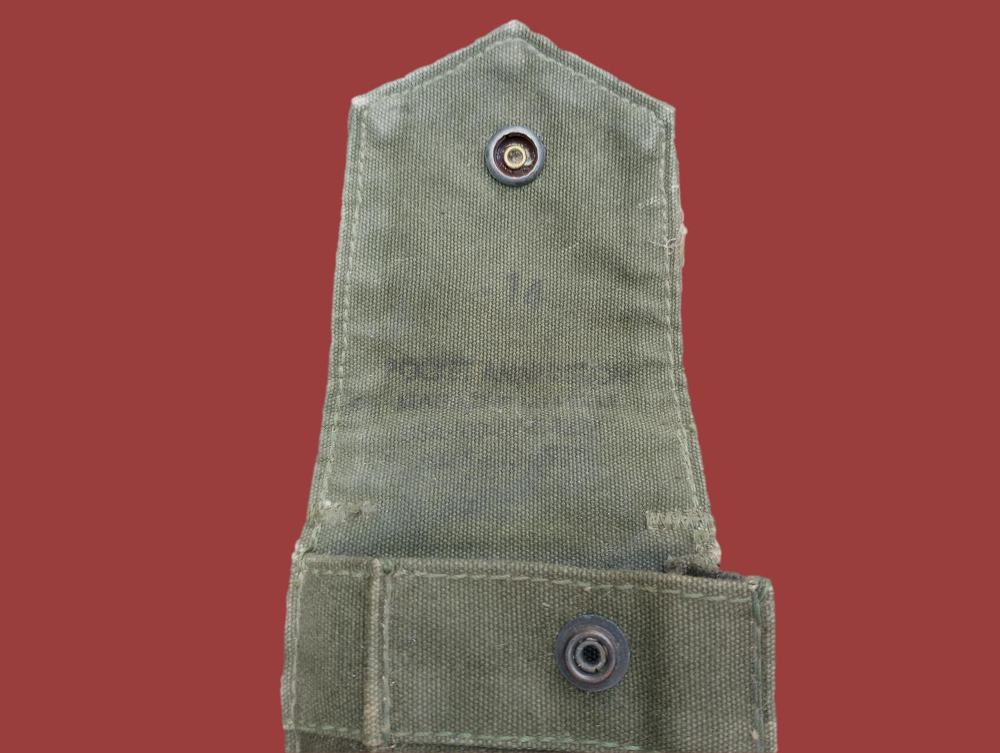 U.S MILITARY  AMMO MAGAZINE CLIP POUCH 20 RD 308 CAL MAG VIETNAM ERA