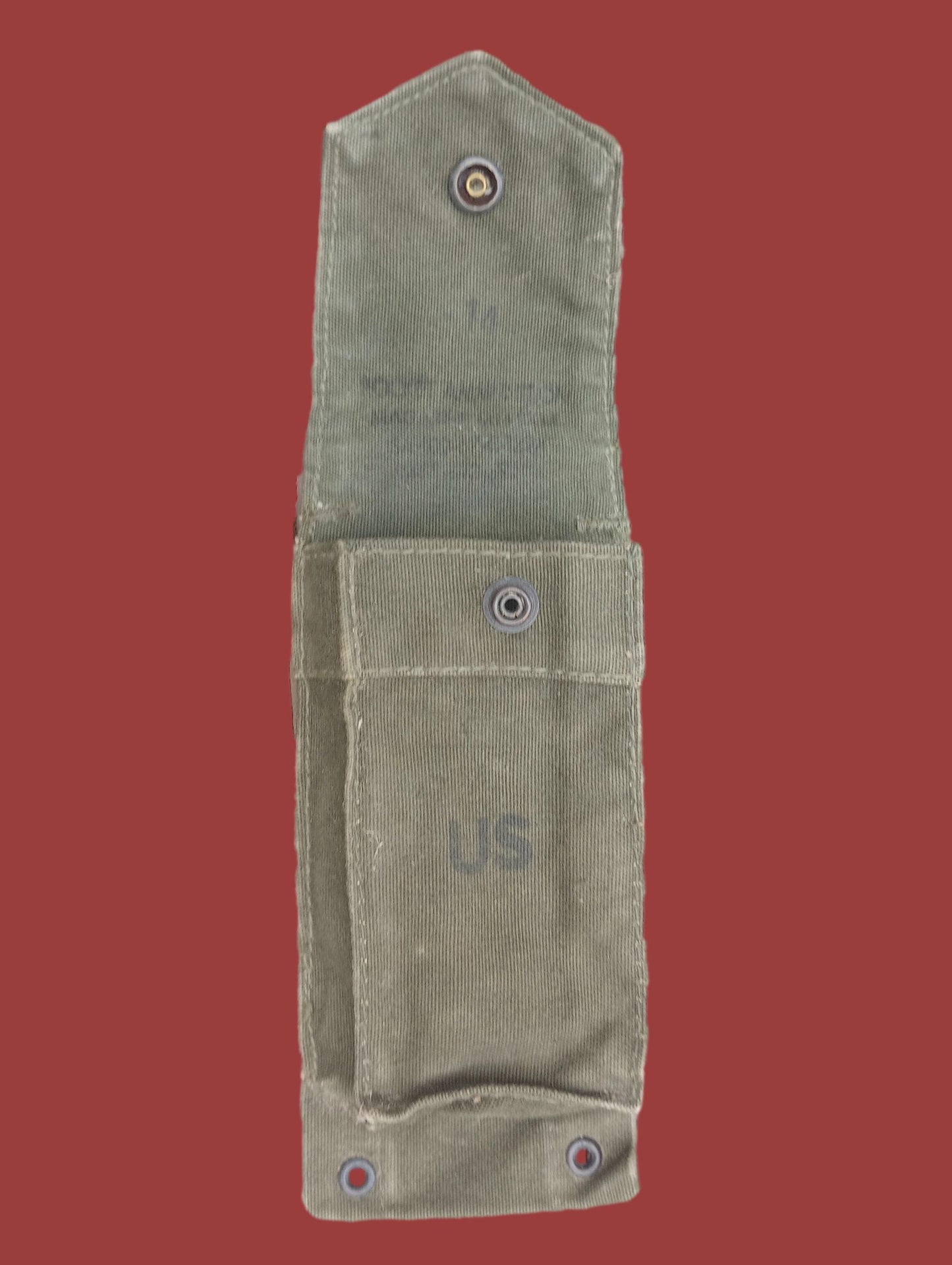 U.S MILITARY  AMMO MAGAZINE CLIP POUCH 20 RD 308 CAL MAG VIETNAM ERA