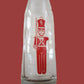 Vintage Chocolate Soldier Beverage 10oz Glass Bottle Rainbow Beverages Used