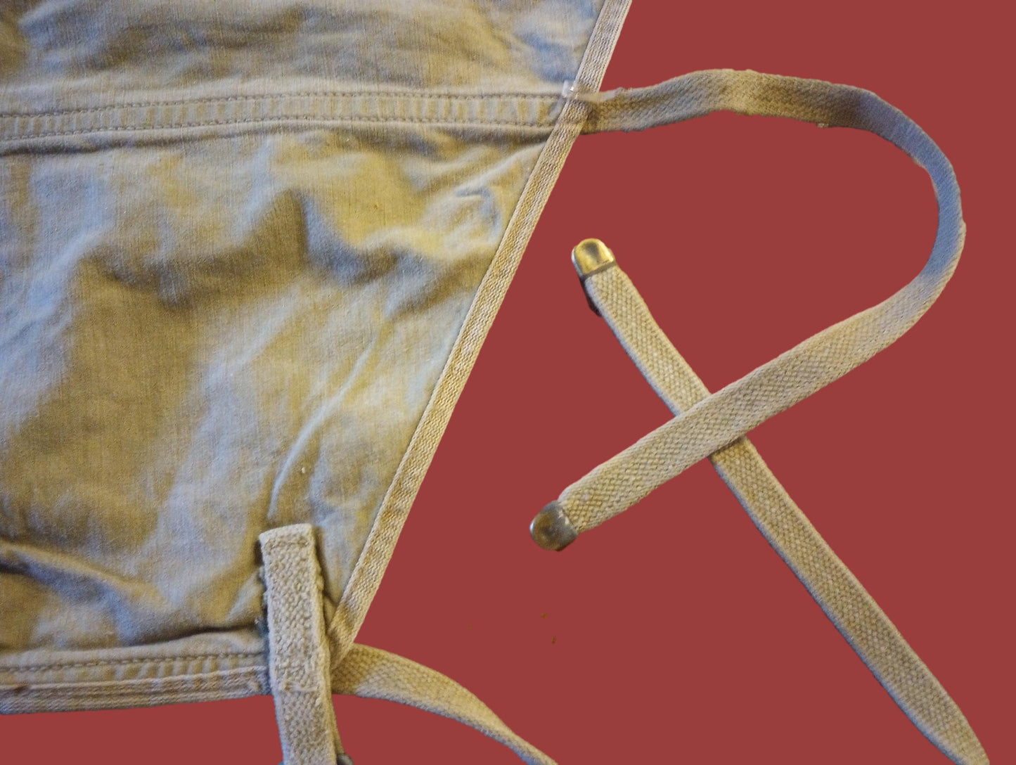 WWII U.S MILITARY M-1928 HAVERSACK  ARMY PACK TAIL CARRIER 1945 KHAKI ORIGINAL