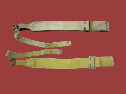 BRITISH MILITARY WEB P-37 PATTERN HAVERSACK BRACES BACKPACK SUSPENDERS GENUINE