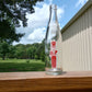Vintage Chocolate Soldier Beverage 10oz Glass Bottle Rainbow Beverages Used