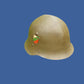 BULGARIAN M36C COMBAT HELMET LEATHER LINER & CHINSTRAP TRI COLOR DECAL ORIGINAL