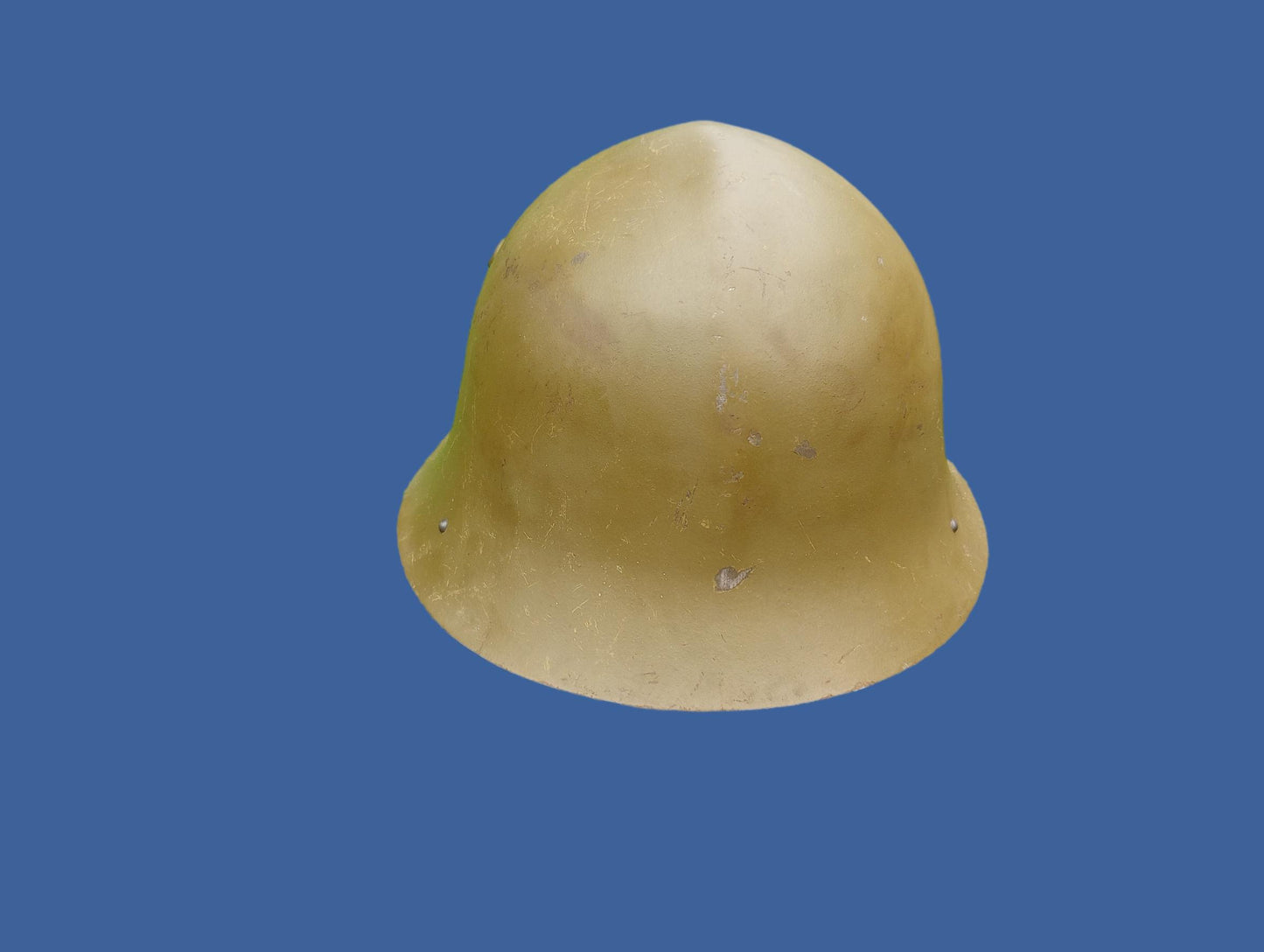 BULGARIAN M36C COMBAT HELMET LEATHER LINER & CHINSTRAP TRI COLOR DECAL ORIGINAL