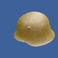 BULGARIAN M36C COMBAT HELMET LEATHER LINER & CHINSTRAP TRI COLOR DECAL ORIGINAL
