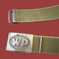 GENUINE POLISH MILITARY ARMY COMBAT PISTOL BELT AND BUCKLE