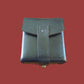 ORIGINAL WWII ITALIAN MILITARY BLACK LEATHER CARCANO AMMO 2 CLIP POUCH
