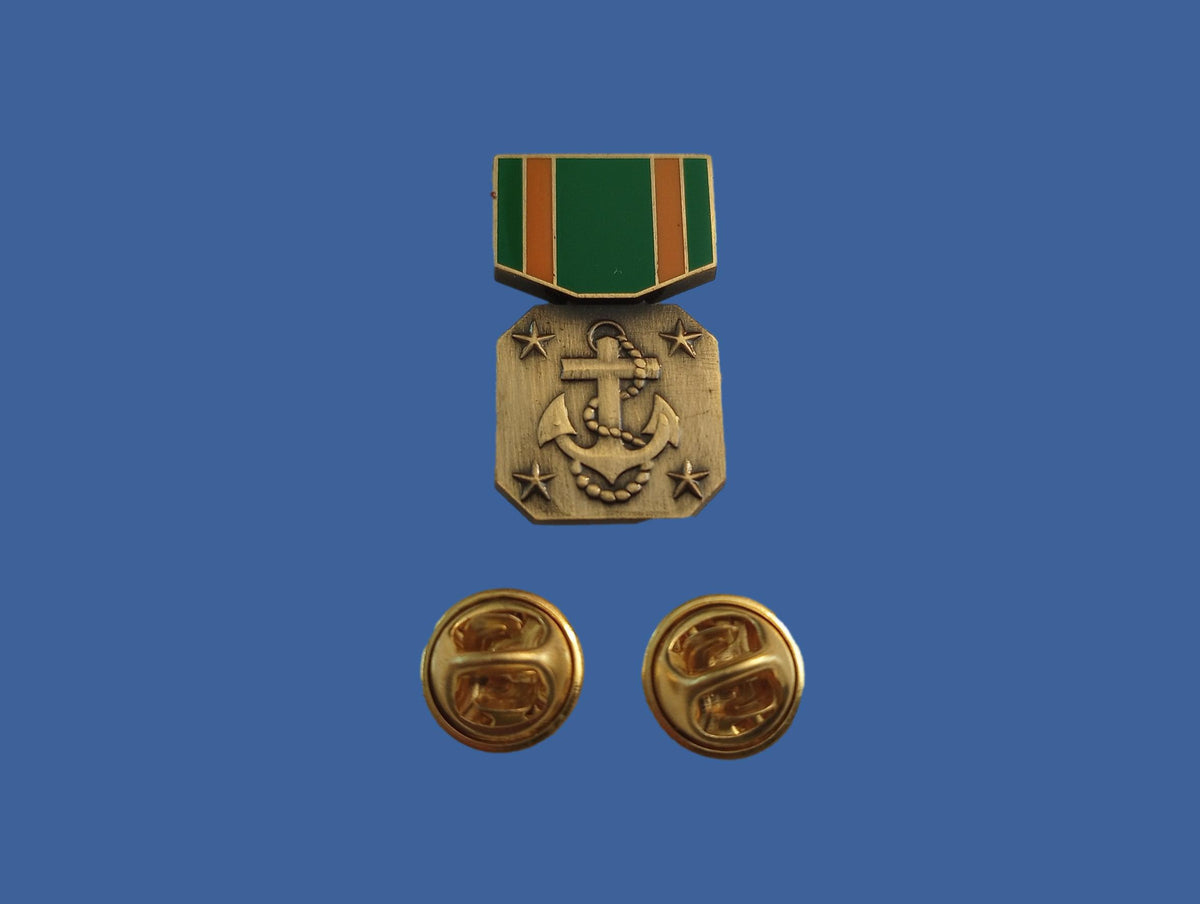 U.S MILITARY NAVY MARINE CORPS ACHIEVEMENT MEDAL HAT LAPEL PIN MINI SIZE 1 1/8"