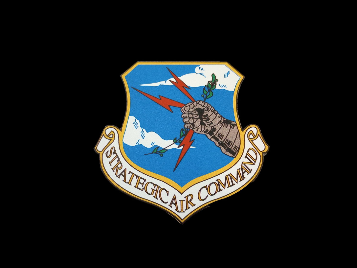 U.S MILITARY AIR FORCE STRATEGIC AIR COMMAND WINDOW DECAL STICKER 3.5" X 3.5"
