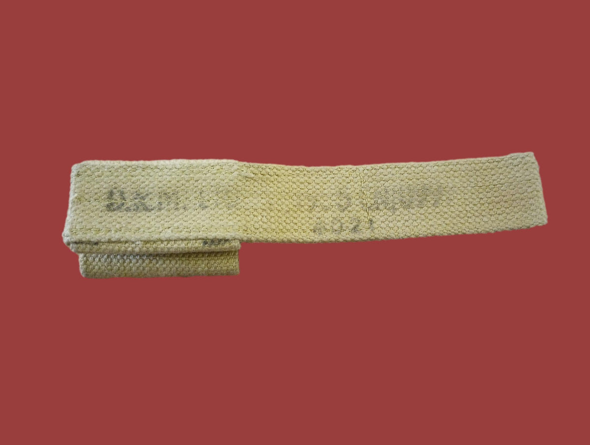 ORIGINAL POST WWII BRITISH MILITARY P37 WEB BAYONET SHEATH BELT FROG