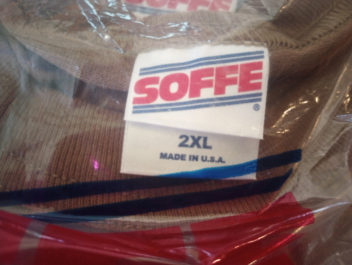 3 PACK MILITARY BROWN UNDER SHIRTS XX-LARGE T-SHIRTS NEW IN BAGS USA MADE SOFFE