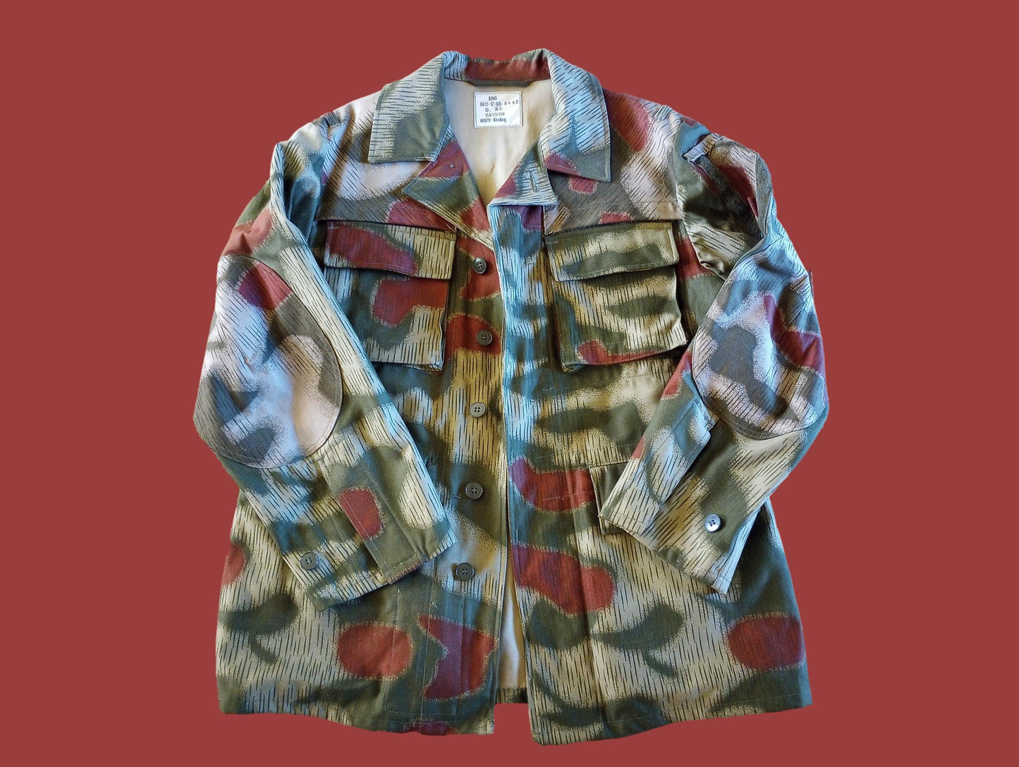 WEST GERMAN BGS SPLINTER CAMOUFLAGE BORDER GUARD JACKET GENUINE VINTAGE 1970's