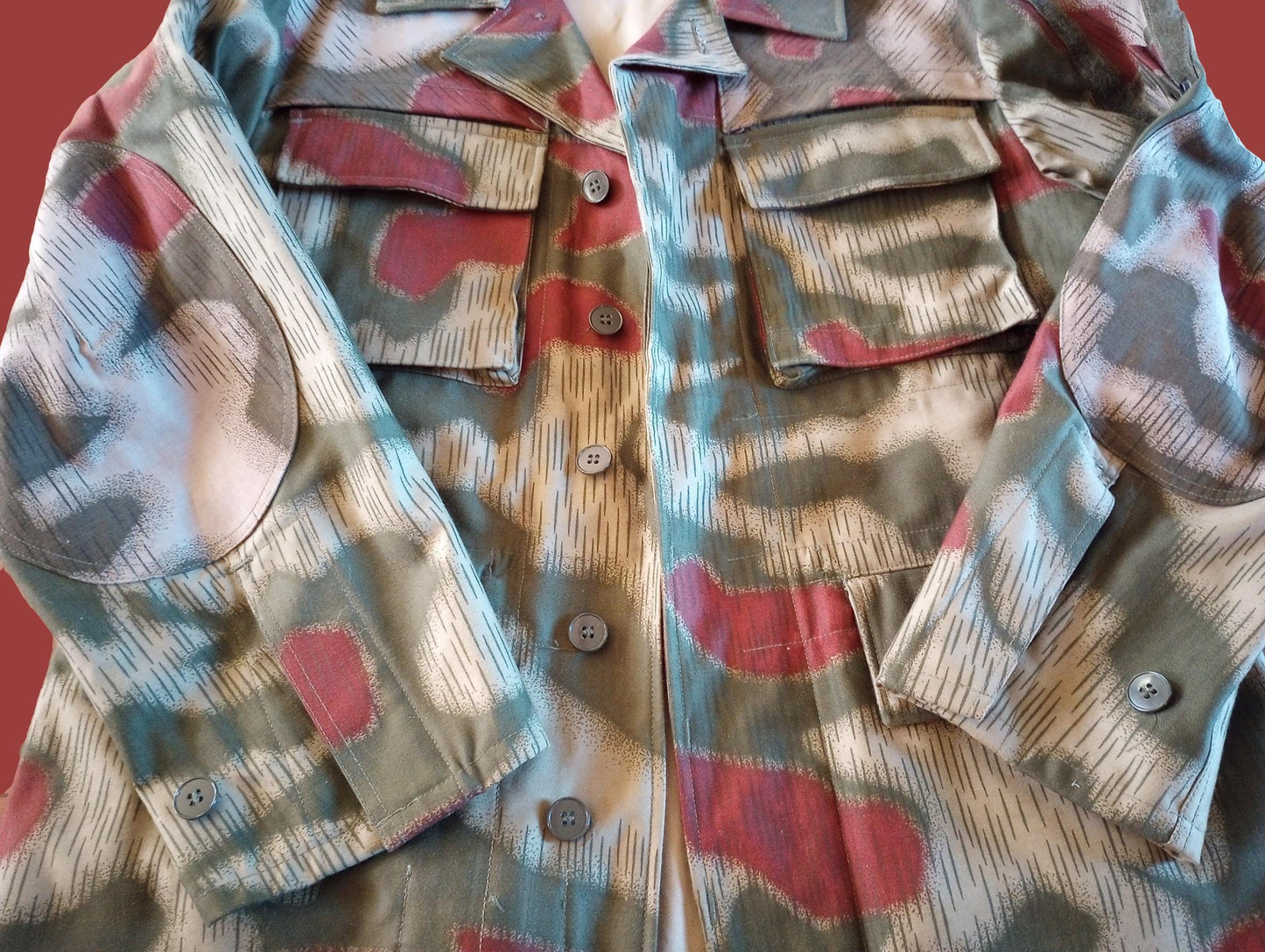 WEST GERMAN BGS SPLINTER CAMOUFLAGE BORDER GUARD JACKET GENUINE VINTAGE 1970's
