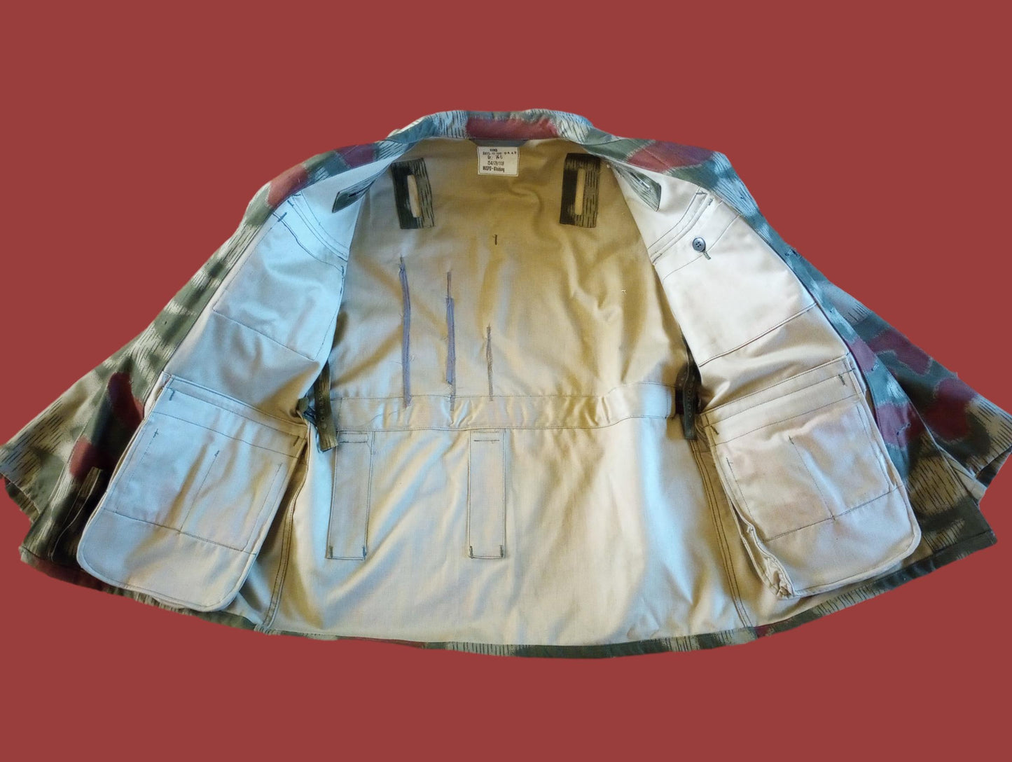 WEST GERMAN BGS SPLINTER CAMOUFLAGE BORDER GUARD JACKET GENUINE VINTAGE 1970's