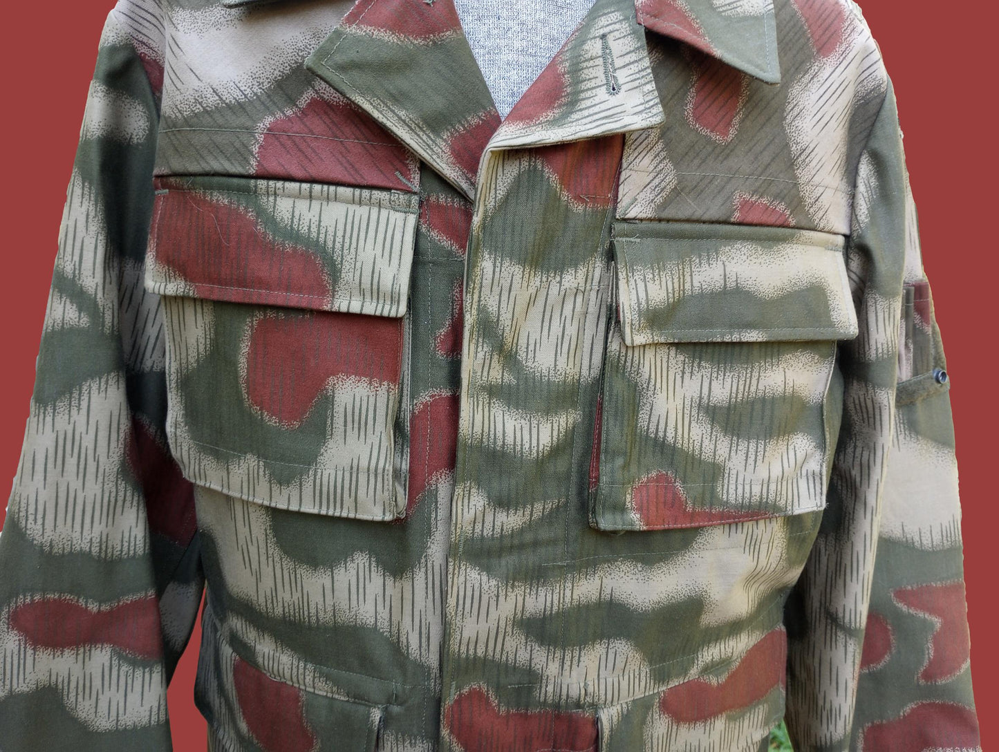 WEST GERMAN BGS SPLINTER CAMOUFLAGE BORDER GUARD JACKET GENUINE VINTAGE 1970's