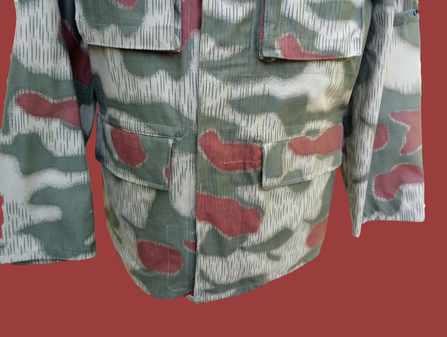 WEST GERMAN BGS SPLINTER CAMOUFLAGE BORDER GUARD JACKET GENUINE VINTAGE 1970's