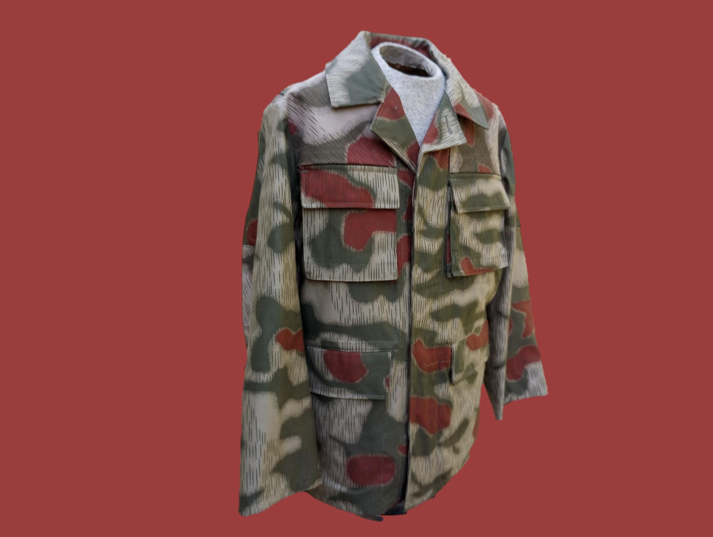 WEST GERMAN BGS SPLINTER CAMOUFLAGE BORDER GUARD JACKET GENUINE VINTAGE 1970's