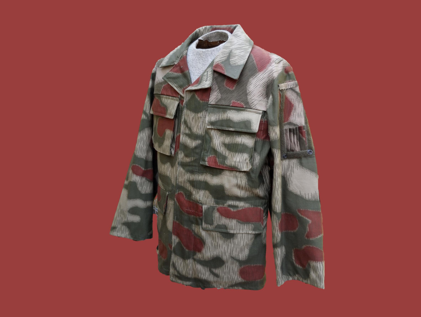 WEST GERMAN BGS SPLINTER CAMOUFLAGE BORDER GUARD JACKET GENUINE VINTAGE 1970's