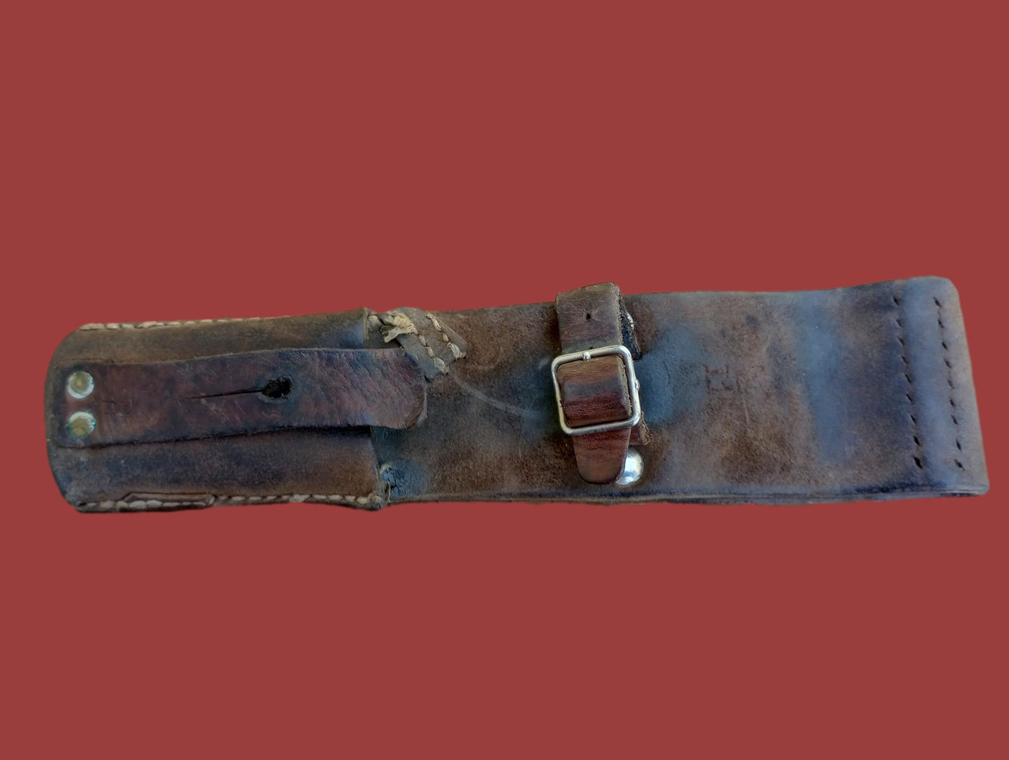 SWEDISH MILITARY M96 MAUSER  BAYONET FROG LEATHER ORIGINAL
