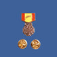 U.S MILITARY VIETNAM CROSS OF GALLANTRY MEDAL HAT LAPEL PIN MINI SIZE 1 1/8" NEW