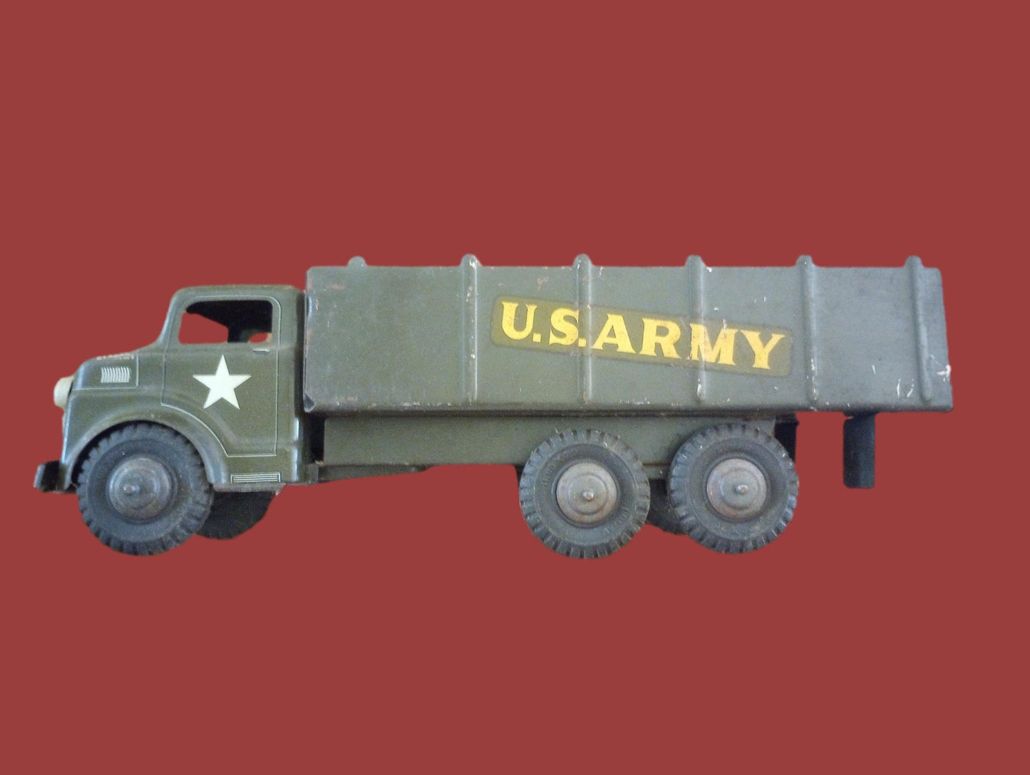 Vintage Marx Lumar Army Military Transport Truck Toys pressed steel 5417314