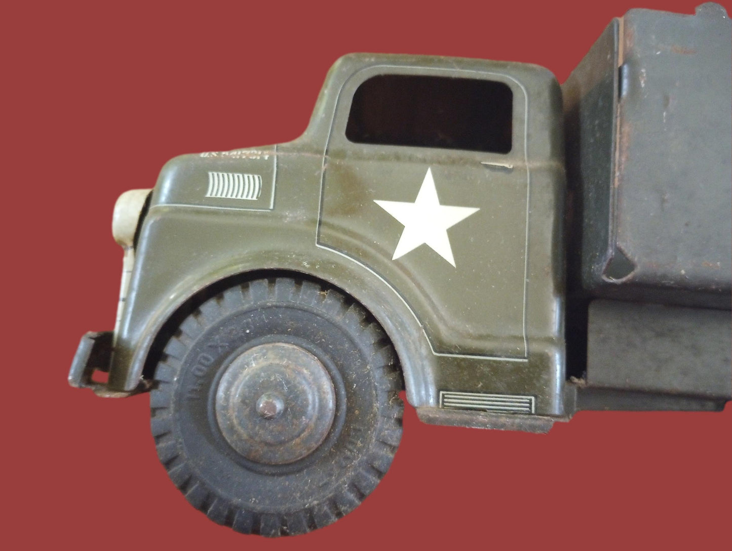 Vintage Marx Lumar Army Military Transport Truck Toys pressed steel 5417314
