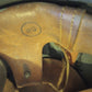 WWII ERA DANISH M/39 ROYAL GUARD HELMET WITH LINER AND LEATHER CHIN STRAP