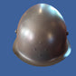 WWII ERA DANISH M/39 ROYAL GUARD HELMET WITH LINER AND LEATHER CHIN STRAP